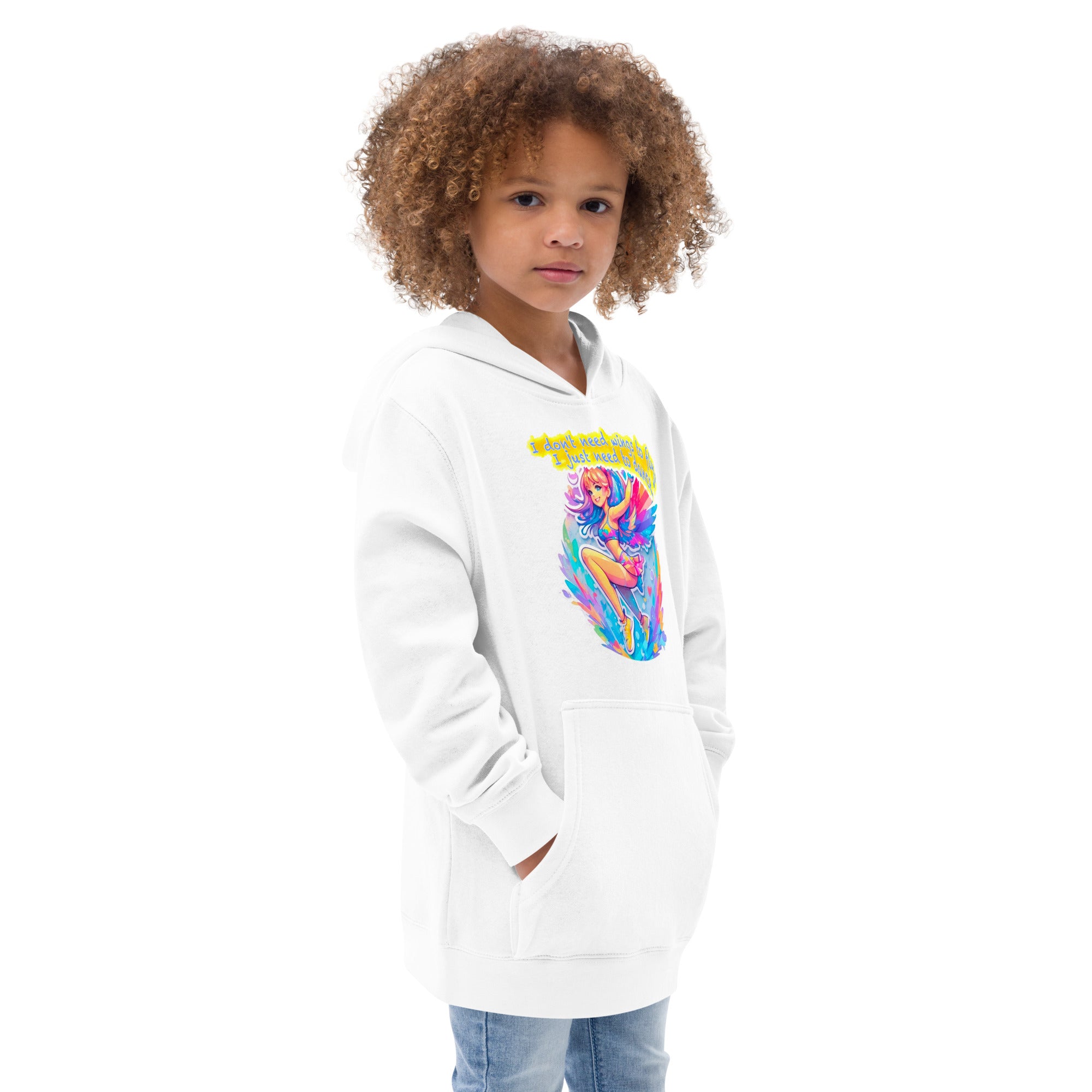 I Don't Need Wings to Fly, I Just Need to Dance - Kids fleece hoodie