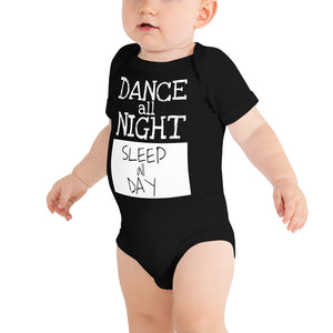 Baby bodysuit DANCE ALL NIGHT - LikeDancers