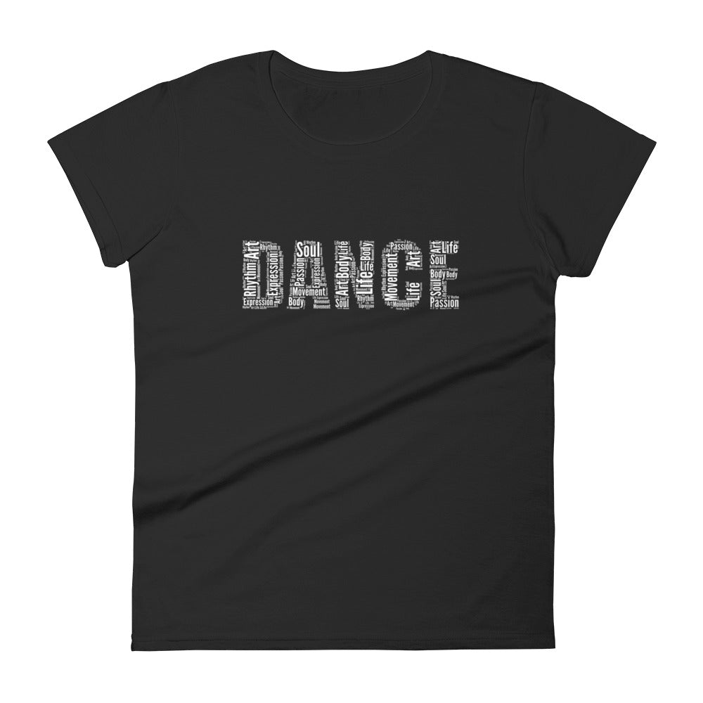 Women's short sleeve t-shirt DANCE KEYWORDS - LikeDancers