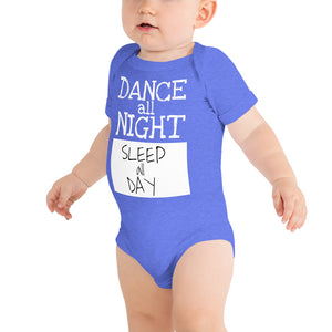 Baby bodysuit DANCE ALL NIGHT - LikeDancers