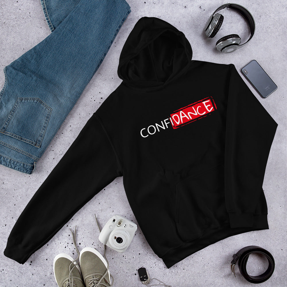 Unisex Hoodie - ConfiDANCE ( dance hoodie, dance gift, dancer apparel, dancewear, dancing ) - LikeDancers