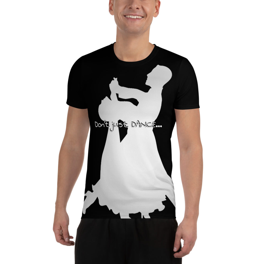 Men's Athletic T-shirt DON'T JUST DANCE, MOVE THE WORLD - LikeDancers