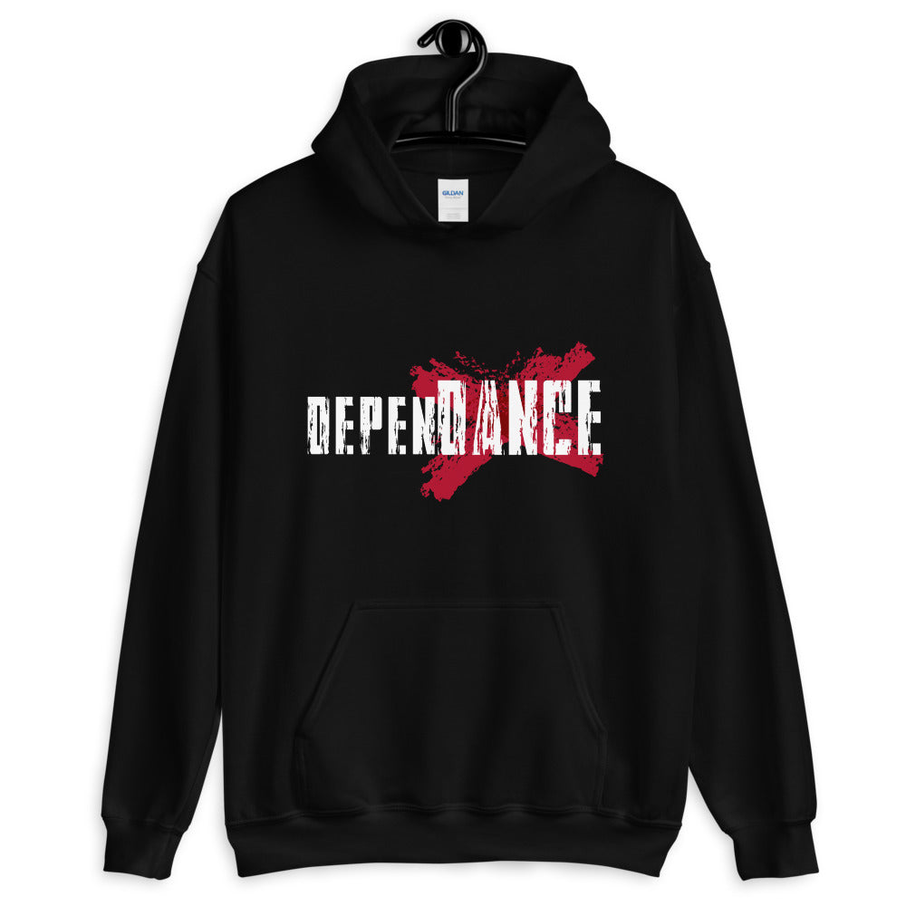 Unisex Hoodie - depenDANCE ( dance hoodie, dance gifts, dancer apparel, dancewear, dancing ) - LikeDancers