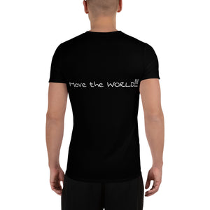 Men's Athletic T-shirt DON'T JUST DANCE, MOVE THE WORLD - LikeDancers