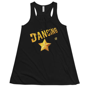 DANCING STAR - Women's Flowy Racerback Tank - LikeDancers