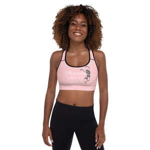 LIFE IS BETTER WHEN YOU DANCE - Padded Sports Bra - LikeDancers